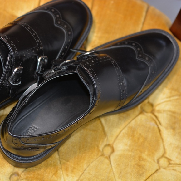 Mens Zara Leather Loafers NWT SZ 9/40 - Picture 6 of 11